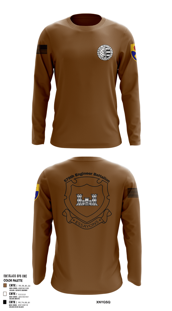 Long Sleeve Performance Shirt, 132d MRBC, 579th EN BN, 49th MP DIV, , Teamtime, Team time, sublimation, custom sports apparel, team uniforms, spirit wear, spiritwear, sports uniforms, custom shirts, team store, custom team store, fundraiser sports, apparel fundraiser