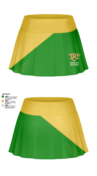 Skort, Huntington High School, Tennis, Teamtime, Team time, sublimation, custom sports apparel, team uniforms, spirit wear, spiritwear, sports uniforms, custom shirts, team store, custom team store, fundraiser sports, apparel fundraiser
