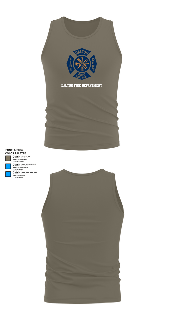 Tank Top, Dalton Fire Department, , Teamtime, Team time, sublimation, custom sports apparel, team uniforms, spirit wear, spiritwear, sports uniforms, custom shirts, team store, custom team store, fundraiser sports, apparel fundraiser