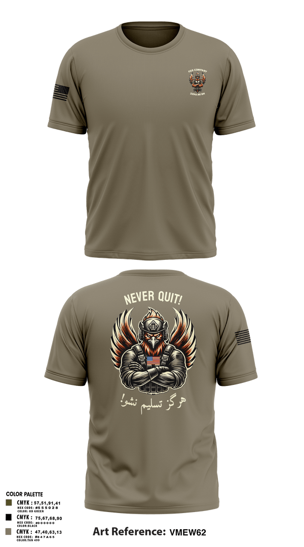Old School Cotton Feel Shirt, F CO, 229th MI BN, , Teamtime, Team time, sublimation, custom sports apparel, team uniforms, spirit wear, spiritwear, sports uniforms, custom shirts, team store, custom team store, fundraiser sports, apparel fundraiser