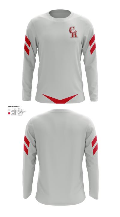 Canyon Ridge High School Tennis 56435449 Long Sleeve Performance Shirt 1