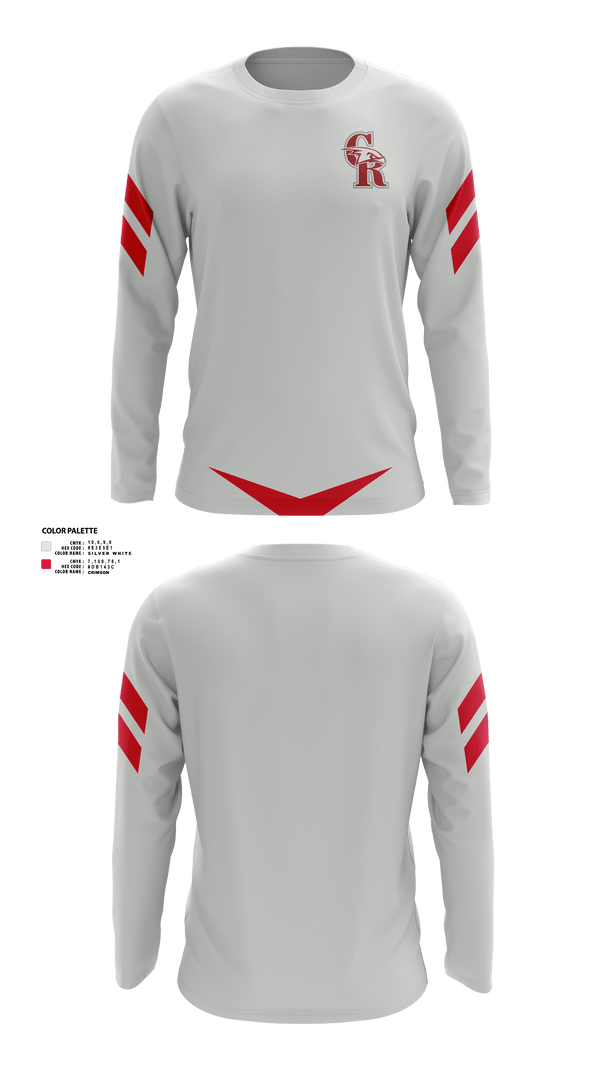 Long Sleeve Performance Shirt, Canyon Ridge High School Tennis, Tennis, Teamtime, Team time, sublimation, custom sports apparel, team uniforms, spirit wear, spiritwear, sports uniforms, custom shirts, team store, custom team store, fundraiser sports, apparel fundraiser