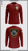 Tolland Police Department 15445764 Long Sleeve Performance Shirt 2