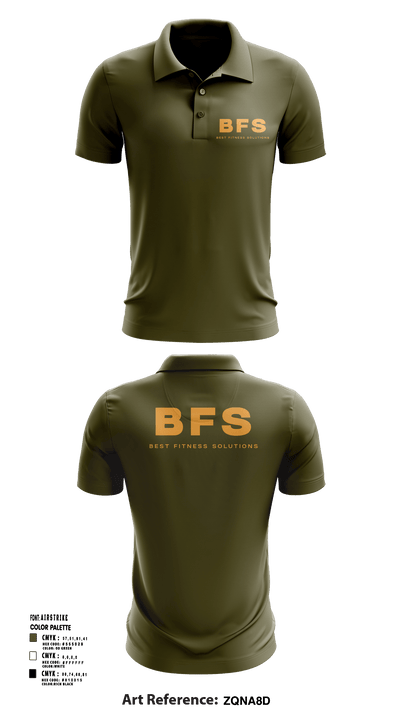 Best fitness solutions 75836808 Short Sleeve Performance Polo - 42