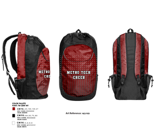 Gear Bag, Metro Tech Cheer, Cheer, Teamtime, Team time, sublimation, custom sports apparel, team uniforms, spirit wear, spiritwear, sports uniforms, custom shirts, team store, custom team store, fundraiser sports, apparel fundraiser