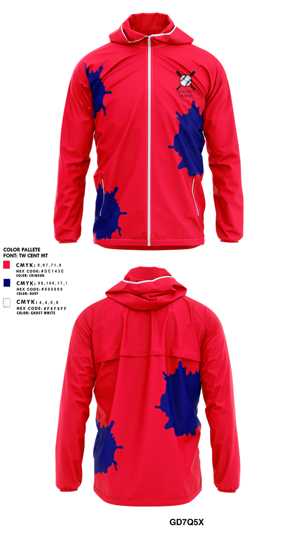 Windbreaker, Spaulding Softball, Softball, Teamtime, Team time, sublimation, custom sports apparel, team uniforms, spirit wear, spiritwear, sports uniforms, custom shirts, team store, custom team store, fundraiser sports, apparel fundraiser