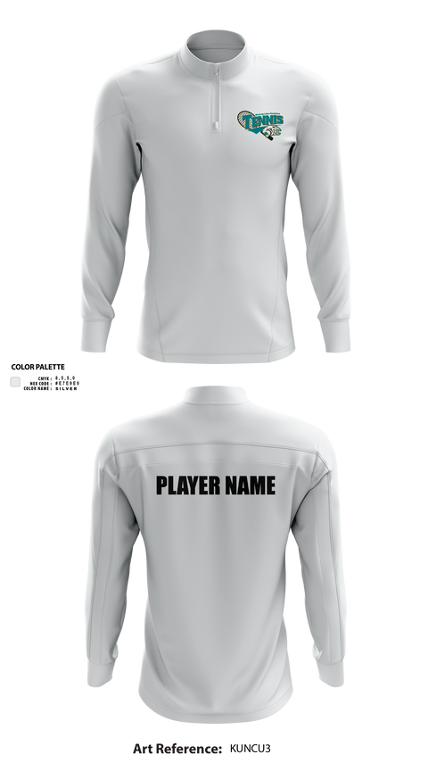 Quarter Zip Jacket, Bonney Lake Panthers Tennis, Tennis, Teamtime, Team time, sublimation, custom sports apparel, team uniforms, spirit wear, spiritwear, sports uniforms, custom shirts, team store, custom team store, fundraiser sports, apparel fundraiser