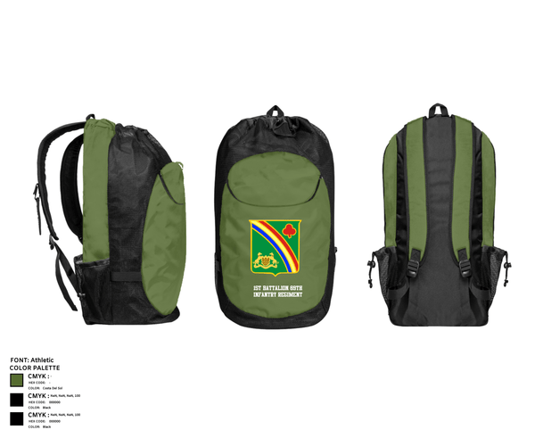 Gear Bag, 1st Battalion 69th Infantry Regiment, Army, Teamtime, Team time, sublimation, custom sports apparel, team uniforms, spirit wear, spiritwear, sports uniforms, custom shirts, team store, custom team store, fundraiser sports, apparel fundraiser