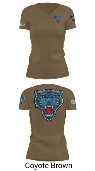 Womens Short Sleeve Vneck Shirt, Blue Panthers, , Teamtime, Team time, sublimation, custom sports apparel, team uniforms, spirit wear, spiritwear, sports uniforms, custom shirts, team store, custom team store, fundraiser sports, apparel fundraiser