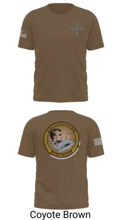 CVN 72 Abraham Lincoln 88368148 Old School Cotton Feel Shirt - 10