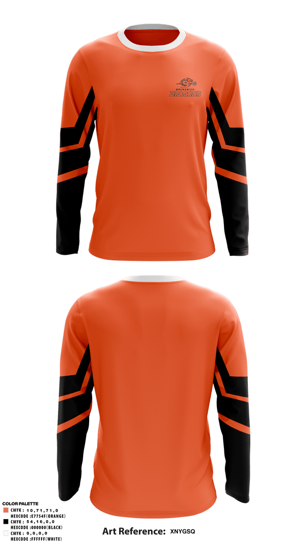 Long Sleeve Performance Shirt, Brunswick Youth Lacrosse, Men's Lacrosse, Teamtime, Team time, sublimation, custom sports apparel, team uniforms, spirit wear, spiritwear, sports uniforms, custom shirts, team store, custom team store, fundraiser sports, apparel fundraiser