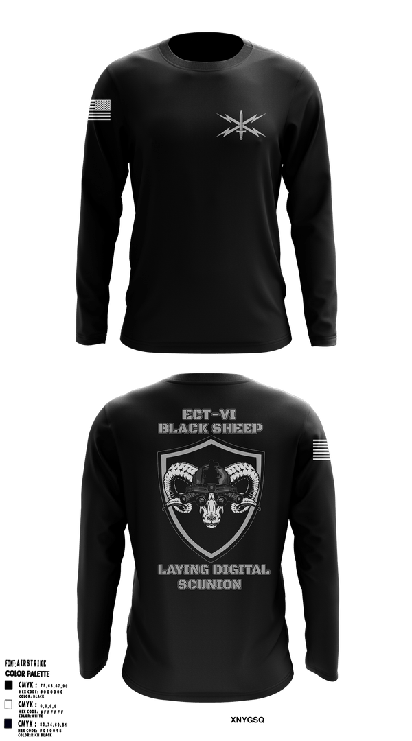 Long Sleeve Performance Shirt, ECT-06, B Co., 11th Cyber Battalion, , Teamtime, Team time, sublimation, custom sports apparel, team uniforms, spirit wear, spiritwear, sports uniforms, custom shirts, team store, custom team store, fundraiser sports, apparel fundraiser