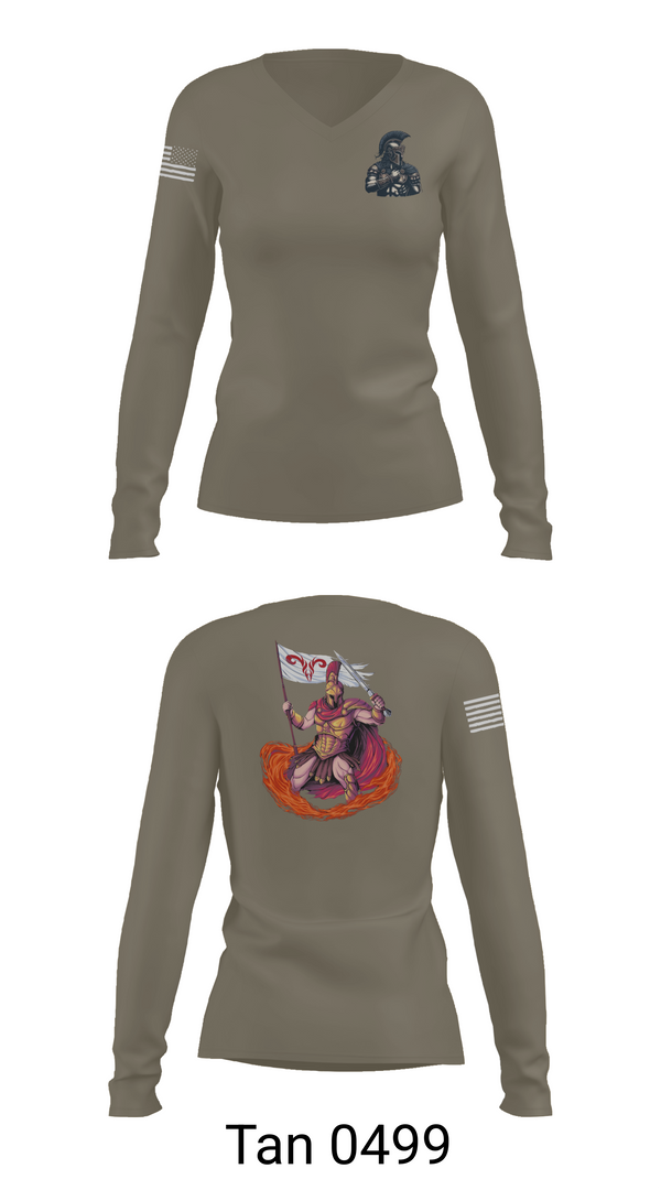 Womens Long Sleeve Vneck Shirt, ARIES PLT, , Teamtime, Team time, sublimation, custom sports apparel, team uniforms, spirit wear, spiritwear, sports uniforms, custom shirts, team store, custom team store, fundraiser sports, apparel fundraiser