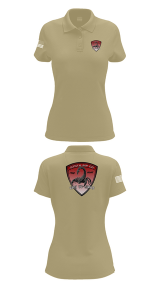 Womens Short Sleeve Performance Polo, 978th Military Police Company, , Teamtime, Team time, sublimation, custom sports apparel, team uniforms, spirit wear, spiritwear, sports uniforms, custom shirts, team store, custom team store, fundraiser sports, apparel fundraiser