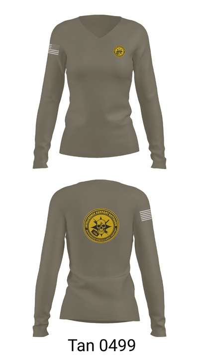 Battlespace Surveillance Company 38169754 Women's Long Sleeve V-neck Shirt - 77