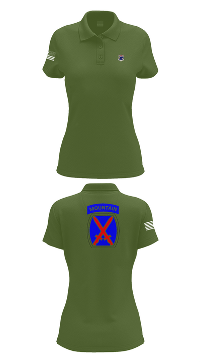 1-155th 38658910 Women's Short Sleeve Performance Polo  - 52