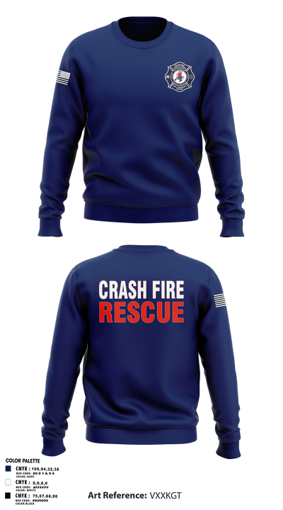 ISA Air base Fire Dept. 19172110 Crew Neck Sweatshirt - 61