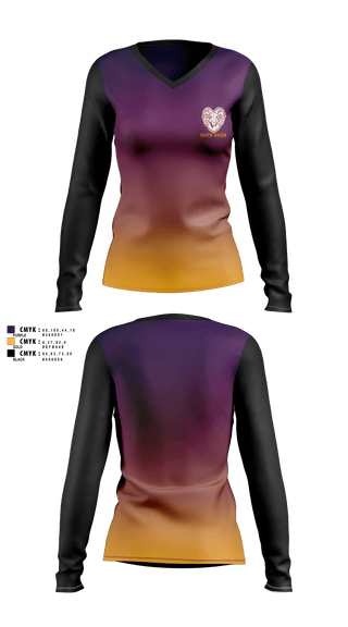 Womens Long Sleeve Vneck Shirt, South Haven Tennis, Tennis, Teamtime, Team time, sublimation, custom sports apparel, team uniforms, spirit wear, spiritwear, sports uniforms, custom shirts, team store, custom team store, fundraiser sports, apparel fundraiser