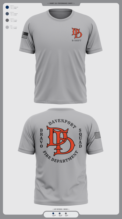 B Shift 39369935 Short Sleeve Performance Shirt - 10