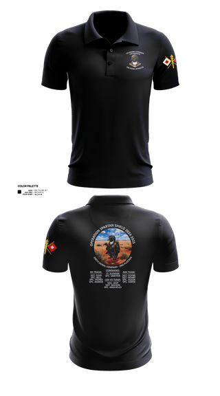 Short Sleeve Performance Polo, 338th Signal Company, Army, Teamtime, Team time, sublimation, custom sports apparel, team uniforms, spirit wear, spiritwear, sports uniforms, custom shirts, team store, custom team store, fundraiser sports, apparel fundraiser