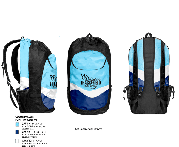 Gear Bag, Southwest Edgecombe Cougars, Track & Field, Teamtime, Team time, sublimation, custom sports apparel, team uniforms, spirit wear, spiritwear, sports uniforms, custom shirts, team store, custom team store, fundraiser sports, apparel fundraiser