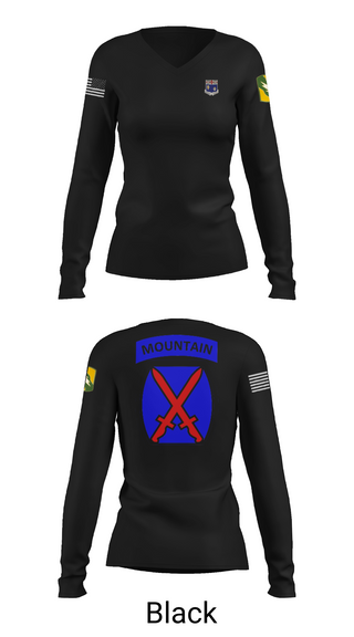 Womens Long Sleeve Vneck Shirt, 1-155th, , Teamtime, Team time, sublimation, custom sports apparel, team uniforms, spirit wear, spiritwear, sports uniforms, custom shirts, team store, custom team store, fundraiser sports, apparel fundraiser