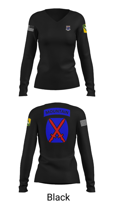 1-155th 38658910 Women's Long Sleeve V-neck Shirt - 35