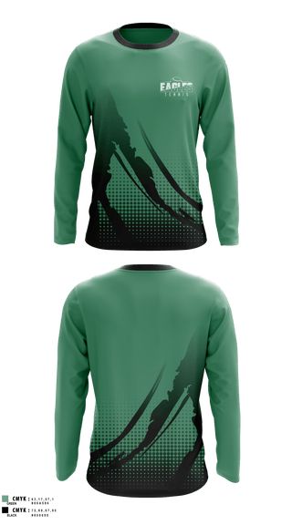 Long Sleeve Performance Shirt, Covenant Christian High School Tennis, Tennis, Teamtime, Team time, sublimation, custom sports apparel, team uniforms, spirit wear, spiritwear, sports uniforms, custom shirts, team store, custom team store, fundraiser sports, apparel fundraiser