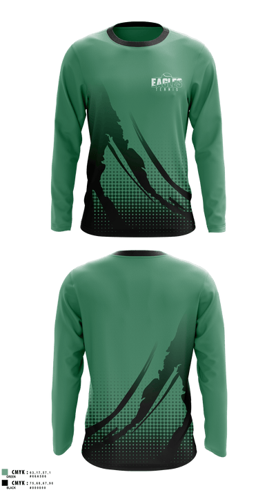 Covenant Christian High School Tennis 45149175 Long Sleeve Performance Shirt 1