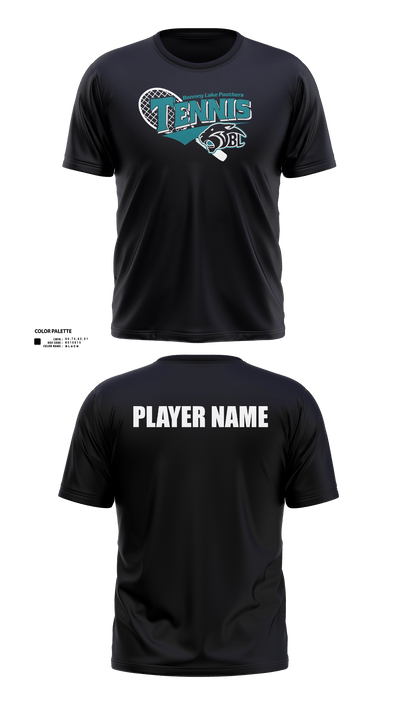 Bonney Lake Panthers Tennis 67829590 Short Sleeve Performance Shirt - 1