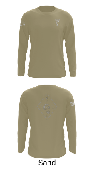 Long Sleeve Performance Shirt, Chosen Co. 1-102D INF, Army, Teamtime, Team time, sublimation, custom sports apparel, team uniforms, spirit wear, spiritwear, sports uniforms, custom shirts, team store, custom team store, fundraiser sports, apparel fundraiser