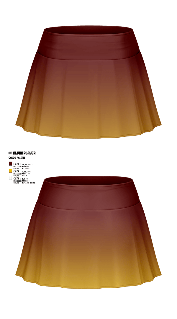 Skort, West Tampa spartans, , Teamtime, Team time, sublimation, custom sports apparel, team uniforms, spirit wear, spiritwear, sports uniforms, custom shirts, team store, custom team store, fundraiser sports, apparel fundraiser