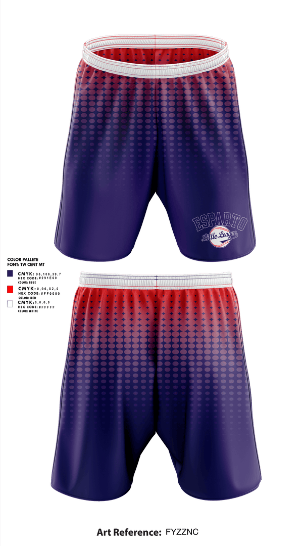 Athletic Shorts With Pockets, Esparto Little League, Spirit Store, Teamtime, Team time, sublimation, custom sports apparel, team uniforms, spirit wear, spiritwear, sports uniforms, custom shirts, team store, custom team store, fundraiser sports, apparel fundraiser