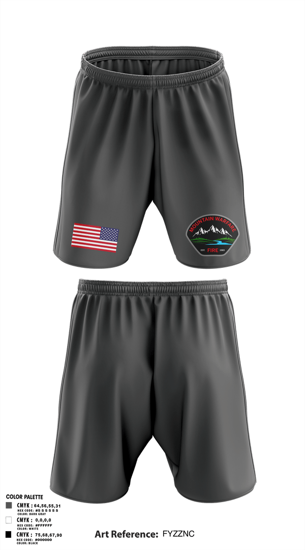 Athletic Shorts With Pockets, Marine corps mountain warfare training center fire and emergency services, Fire Department, Teamtime, Team time, sublimation, custom sports apparel, team uniforms, spirit wear, spiritwear, sports uniforms, custom shirts, team store, custom team store, fundraiser sports, apparel fundraiser