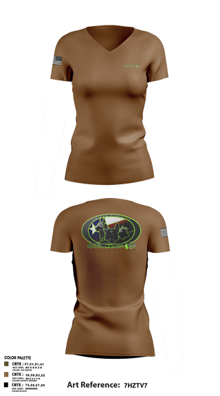 Womens Short Sleeve Vneck Shirt, Sector K9 Foundation, , Teamtime, Team time, sublimation, custom sports apparel, team uniforms, spirit wear, spiritwear, sports uniforms, custom shirts, team store, custom team store, fundraiser sports, apparel fundraiser