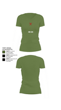 355 CES 91493290 Women's Short Sleeve V-neck Shirt - 44