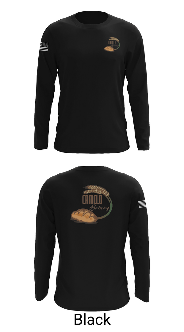 Long Sleeve Performance Shirt, Camilo bakery, , Teamtime, Team time, sublimation, custom sports apparel, team uniforms, spirit wear, spiritwear, sports uniforms, custom shirts, team store, custom team store, fundraiser sports, apparel fundraiser