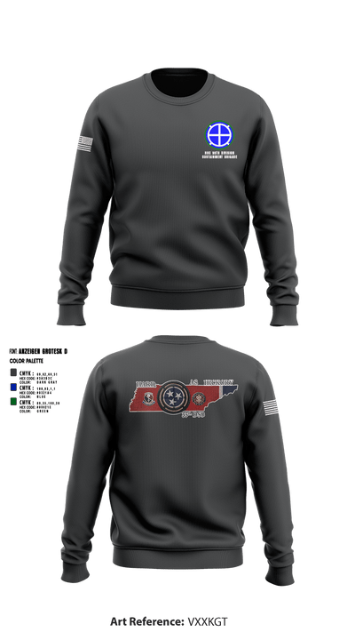 HHC 35th Division Sustainment Brigade 46313686 Crew Neck Sweatshirt - 1