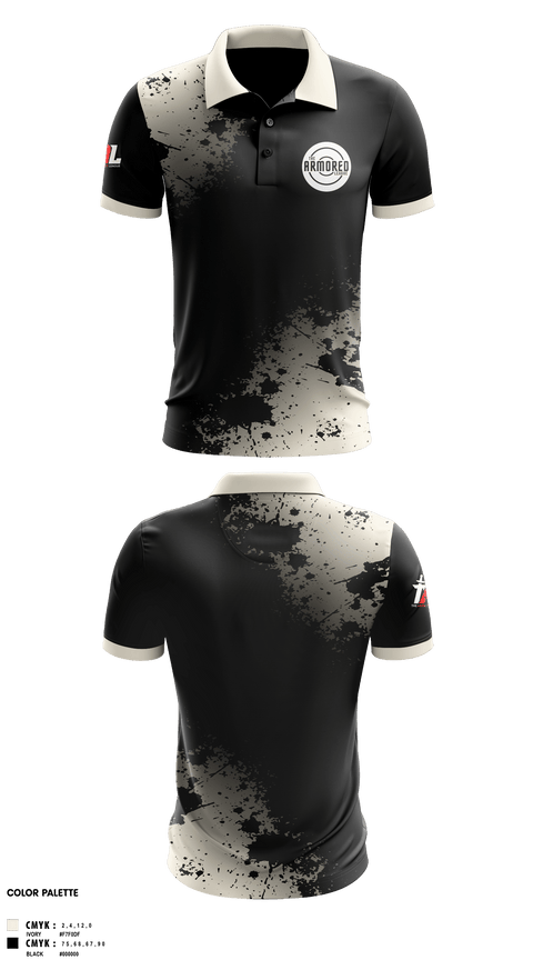 Short Sleeve Performance Polo, THE ARMORED LEAGUE, Wrestling, Teamtime, Team time, sublimation, custom sports apparel, team uniforms, spirit wear, spiritwear, sports uniforms, custom shirts, team store, custom team store, fundraiser sports, apparel fundraiser