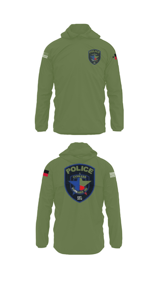 Windbreaker, Cypress- Fairbanks ISD Police Department, Police, Teamtime, Team time, sublimation, custom sports apparel, team uniforms, spirit wear, spiritwear, sports uniforms, custom shirts, team store, custom team store, fundraiser sports, apparel fundraiser
