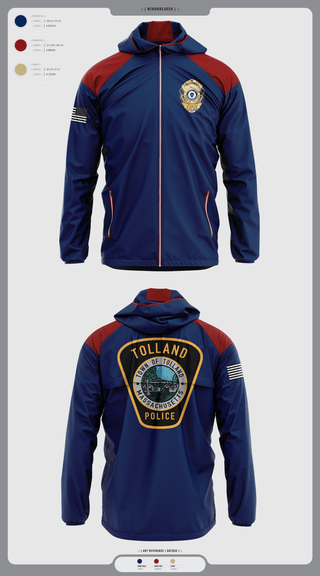 Windbreaker, Tolland Police Department, , Teamtime, Team time, sublimation, custom sports apparel, team uniforms, spirit wear, spiritwear, sports uniforms, custom shirts, team store, custom team store, fundraiser sports, apparel fundraiser