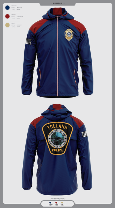 Tolland Police Department 15445764 Windbreaker - 1
