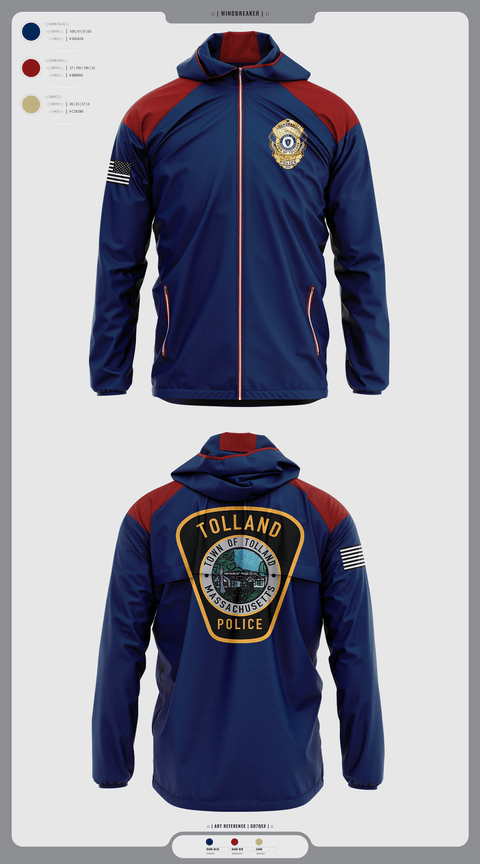 Windbreaker, Tolland Police Department, , Teamtime, Team time, sublimation, custom sports apparel, team uniforms, spirit wear, spiritwear, sports uniforms, custom shirts, team store, custom team store, fundraiser sports, apparel fundraiser
