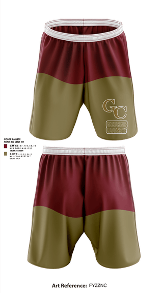 Athletic Shorts With Pockets, George County Middle School Track and Field, Track & Field, Teamtime, Team time, sublimation, custom sports apparel, team uniforms, spirit wear, spiritwear, sports uniforms, custom shirts, team store, custom team store, fundraiser sports, apparel fundraiser