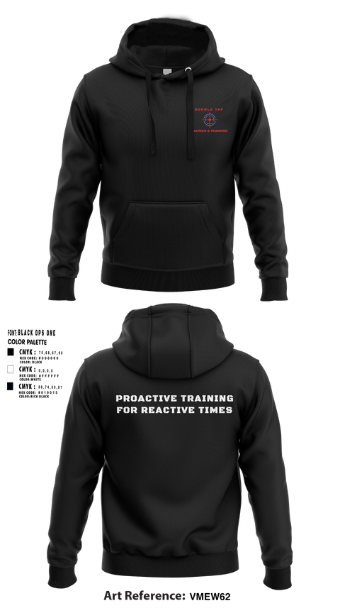 Hoodie, Double Tap Tactics, , Teamtime, Team time, sublimation, custom sports apparel, team uniforms, spirit wear, spiritwear, sports uniforms, custom shirts, team store, custom team store, fundraiser sports, apparel fundraiser