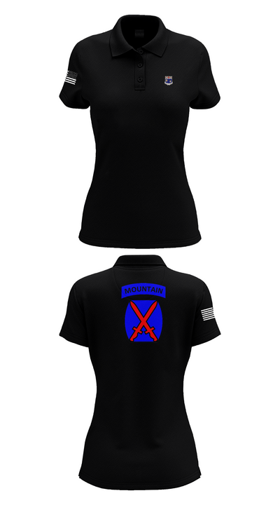1-155th 38658910 Women's Short Sleeve Performance Polo  - 33