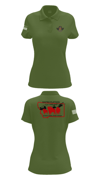 Womens Short Sleeve Performance Polo, E co. 1-189th, , Teamtime, Team time, sublimation, custom sports apparel, team uniforms, spirit wear, spiritwear, sports uniforms, custom shirts, team store, custom team store, fundraiser sports, apparel fundraiser
