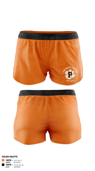 Womens Shorts, Pine Prairie Panthers Softball, Softball, Teamtime, Team time, sublimation, custom sports apparel, team uniforms, spirit wear, spiritwear, sports uniforms, custom shirts, team store, custom team store, fundraiser sports, apparel fundraiser