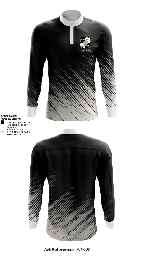 Quarter Zip Jacket, Concordia Hütten, Men's Soccer, Teamtime, Team time, sublimation, custom sports apparel, team uniforms, spirit wear, spiritwear, sports uniforms, custom shirts, team store, custom team store, fundraiser sports, apparel fundraiser