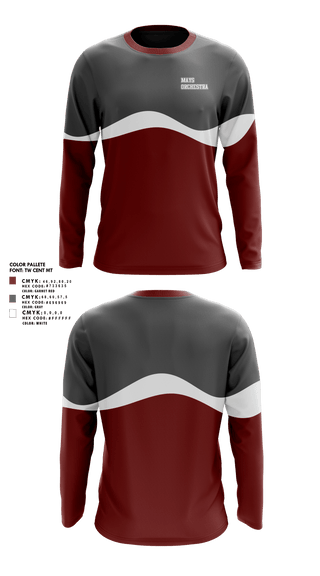 Long Sleeve Performance Shirt, Mays Orchestra, Spirit Store, Teamtime, Team time, sublimation, custom sports apparel, team uniforms, spirit wear, spiritwear, sports uniforms, custom shirts, team store, custom team store, fundraiser sports, apparel fundraiser